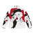 A stylish puffer jacket featuring the iconic Baby Jane lipstick design by artist Alejandro Mogollo - Back