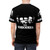 Graphic t-shirt featuring silhouettes of popular philosophical and spiritual thinkers - men back