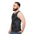 Raven pattern unisex tank top - men side