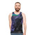 Unisex black graphic tank top - men