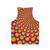 Rave-inspired unisex tank top with psychedelic optical illusion design - Back