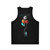 Spaceman unisex tank top with sci-fi graphics - Back