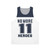 Unisex dark blue tank top with 'No More Heroes' design