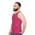 Raspberry Sorbet Unisex Tank Top - men side