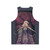 Desaturated unisex tank top featuring Ranni and Blaidd from Elden Ring - Back
