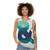 Unisex tank top with minimalist graphic design - women