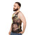 Unisex Shaman Tank Top with Fantasy Art Design - men side