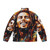 Bob Marley-inspired puffer jacket with reggae and Jamaican-themed graphics - Back