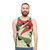 Unisex tank top featuring Michelangelo's David sculpture - men