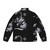 Mythological legendary animal puffer jacket with intricate dragon design - Back