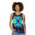 Kaleidoscope abstract pattern unisex tank top - women