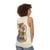 Rainy day fun unisex tank top with vintage retro style - women back
