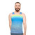 Unisex tank top with a vibrant rainbow design - men