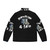 Black puffer jacket with Bu4L and Lavish D branding - Back