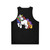 Retro rainbow unicorn unisex tank top - Back