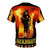 Retro-style t-shirt featuring a graphic inspired by the 1991 film Backdraft, starring Robert De Niro. - Back