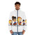 Big Mouth Lola and Jay Sleepover Puffer Jacket, featuring characters from the popular Netflix comedy series - men front