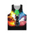 Unisex tank top featuring a rainbow kitsune, a mythical fox-like creature