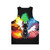 Unisex tank top featuring a rainbow kitsune, a mythical fox-like creature - Back