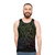 Unisex tank top with abstract sound wave graphic design - men