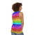 Rainbow glitter unisex tank top - women back