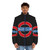 A vintage-inspired puffer jacket featuring the "Beat Club" logo, perfect for music lovers and retro fashion enthusiasts. - men front
