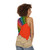 Unisex 70s-style rainbow tank top - women back
