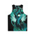 Dark synthwave cyberpunk Queen Chrysalis unisex tank top - Back