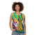 Jungle Leopard Unisex Tank Top with Vibrant Tropical Print - women