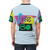 Retro 80s cafe inspired t-shirt with time travel and vintage logo design - men back