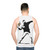 Rage Flower Bomber Stencil Unisex Tank Top - men back