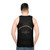 Dark Rose Apothecary unisex graphic tank top featuring a botanical design - men back