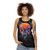Retro neon stag graphic on unisex tank top - women