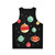 Unisex tank top with cosmic and holiday-inspired design - Back