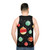 Unisex tank top with cosmic and holiday-inspired design - men back