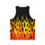 Racing Flames Unisex Tank Top - Back