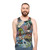 Fantasy adventure unisex tank top with nature and insect inspired design - men