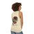 Unisex tank top with heart design in retro style - women back
