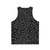Formula 1 race car circuit pattern unisex tank top - Back