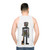 Unisex abstract art tank top - men back