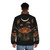 Autumn Masquerade 2 Puffer Jacket featuring nature-inspired abstract art - men back