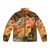 Autumn Fantasy Puffer Jacket with Vibrant Floral Patterns