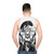 Unisex fantasy ink splatter tank top - men back