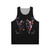 Unisex tank top with nefarious villain design