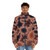 Authentic Aboriginal Art Puffer Jacket featuring traditional Australian indigenous designs - men front