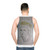 Unisex retro-style queen tank top - men back