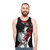 Unisex tank top with queen and anime-inspired design - men