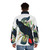 Black Cockatoo Puffer Jacket with Australian Native Bird Design - men back