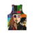 Johnny Depp Character Collage Unisex Tank Top - Back