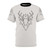 Mystic deer t-shirt with geometric forest and moon design